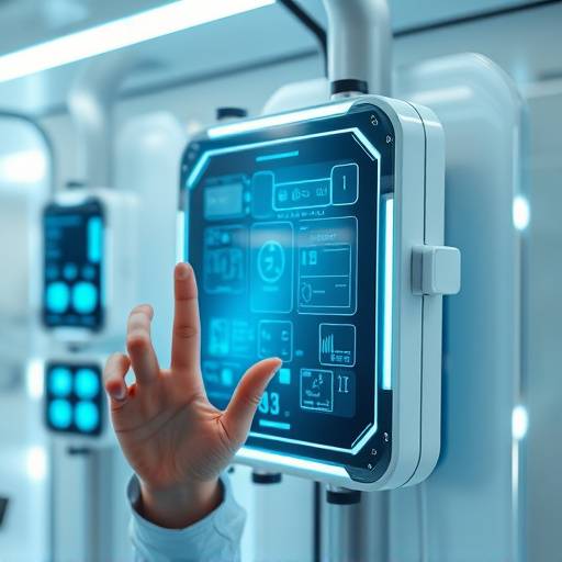 Celda inteligente equipada con pantalla táctil y dispositivos de monitoreo